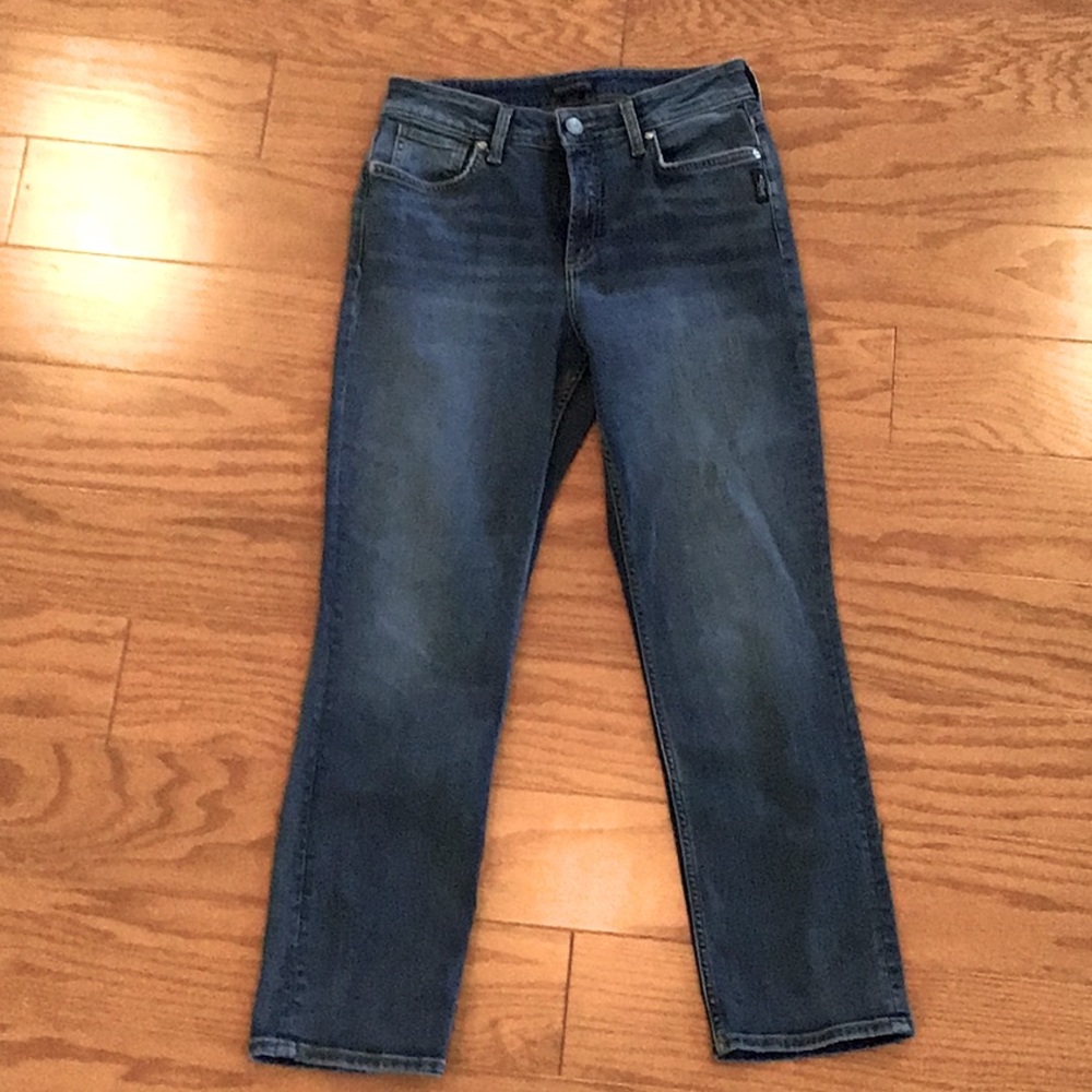 Silver High Rise Avery Straight Denim size 30